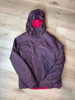 Oakley 3M Thinsulate Insulated Hooded Ski Snowboard Jacket Size Small Purple